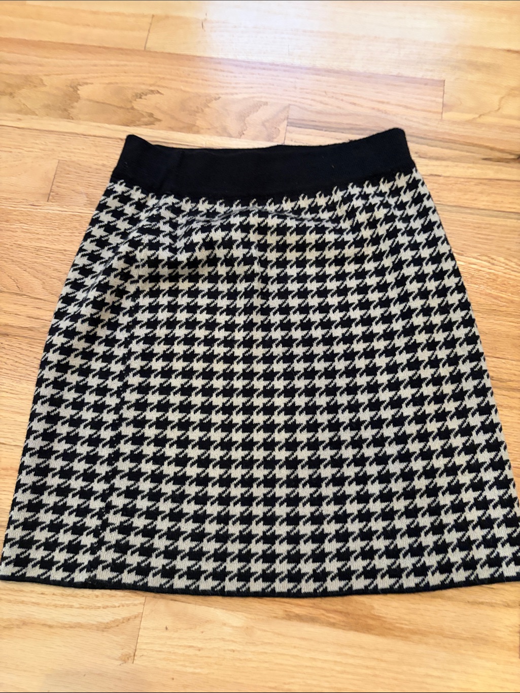 Fenn Wright Manson Houndstooth Knit Skirt | Size Small